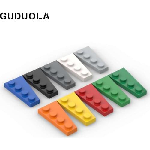 Guduola Special Bricks Left Plate 2x4 with angle 41770 Small Particle Building Block Wing 2x4 left Parts 50pcs/lot