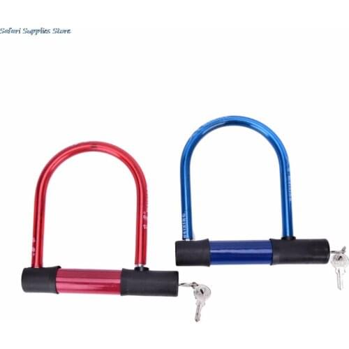 Bicycle Bike U Lock Motorcycle Cycling Scooter Security Steel Chain with 2 Keys