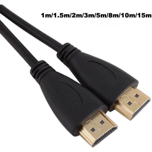 High Speed 1m 3m 5m 10m 1.4 Version Gold Plated Plug HDMI-compatible Cable 1080P 3D For HDTV XBOX 360 PS3 DVD TV Monitor Laptop