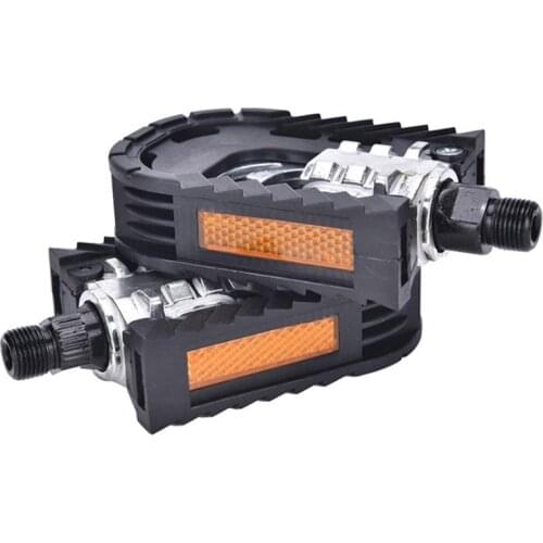 New 1 Pair Mountain Bike Pedals Folding Bicycle Flat Pedals Lightweight Road Mountain Bike Accessories for 14mm Rod