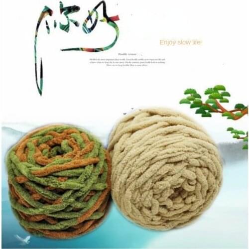 100g/ball Ice strip line single coarse wool bar needle and thread blanket cotton slipper line scarf hat scarf line