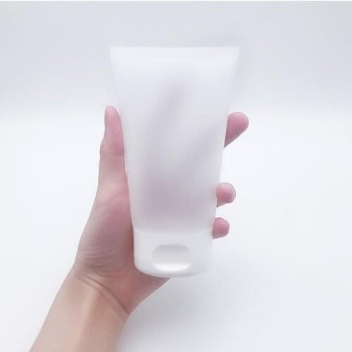 150g 24pcs Empty Transparent Frosting Soft Refillable Lotion Tubes Squeezed Cosmetic Packaging Cream Tube Screw Cap Hose Bottle