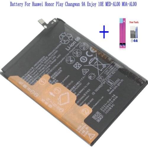 1x 5000mAh HB526489EEW Replacement Battery For Huawei Honor Play Changwan 9A Enjoy 10E MED-AL00 MOA-AL00 + Repair Tool Kits
