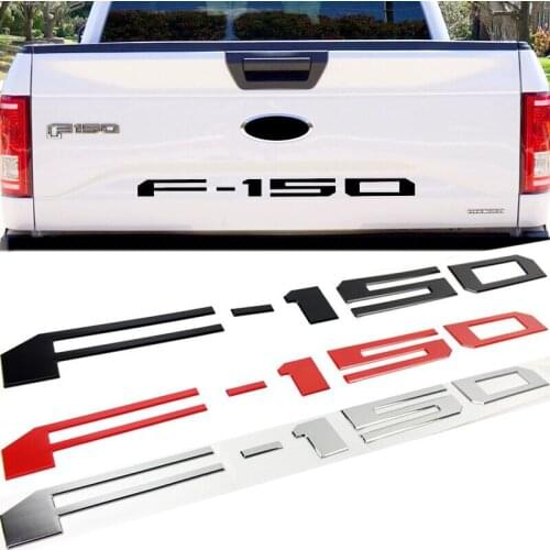 3D ABS Rear Trunk Center letters Emblem Badge logo Car sticker for Ford F-150 2018 2019 2020 SVT Raptor pickup F150 Car styling