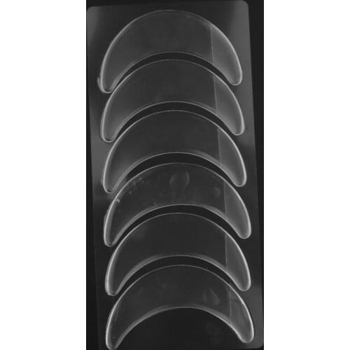 6pcs Silicone Anti Wrinkle Eye Pad Skin Care Patch Reusable Half-moon Shaped Anti Aging Invisible Sticker