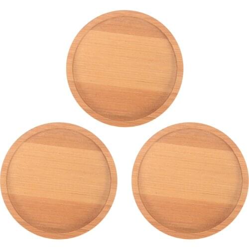 Bamboo Flower Pot Plant Tray Bamboo Tray Planting Pots Tray Garden Simple Elegant Design Home Balcony Decor Flower Pot Holder