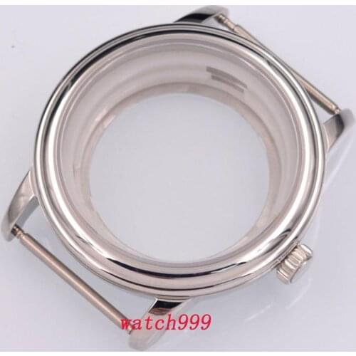 40mm Sapphire Crystal Watch Case Solid Steel ETA 2824 2836 Miyota 8215 821A Movement DG2813