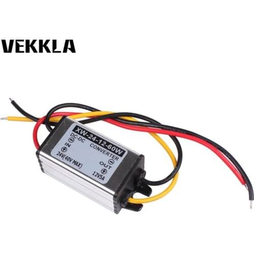 DC DC Converter 24V To 12V 5A 60W Power Supply Converter Step Down Adapter Regulator Module Waterproof