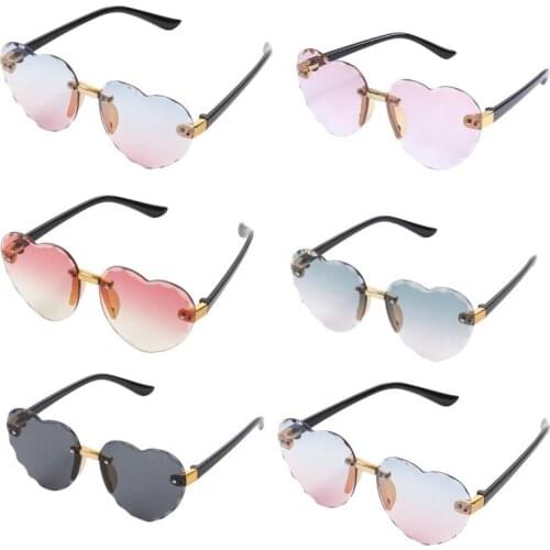 Baby Kids Sunglasses Boy Girl Sun Glasses Heart Shape Shades Gradient Classic Glasses Holiday Beach Children Eyeglasses
