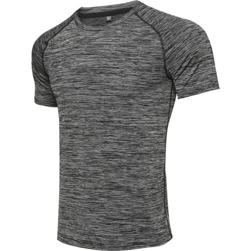 2021Spring and Summer New Mens T-shirt Short-sleeved Quick-drying Running Fitness Training Leisure Sports T-shirt Mens T Shirts