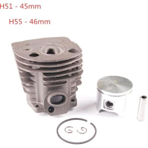 45mm or 46mm Engine Motor Cylinder Piston Rings Kit For Husqvarna 55 51 50 Chainsaw