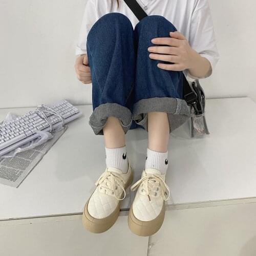 Womens Sports Shoes White Sneakers Tennis Spring Autumn Platform Basket Flat Casual Vulcanize Running Lolita Kawaii Trainers