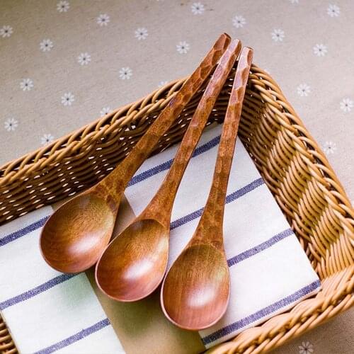 Natural Wood Spoon Turtle Shell Texture Soup Spoon Cooking Soup Hot Pot Spoon Cooking Supplies Kitchen Utensil For Rice Soup Tea