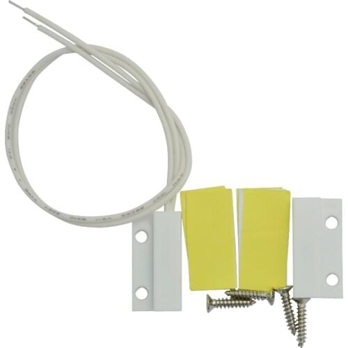 20 PCS) White Color Plastic Wire Door contact sensor Magnet switch for door window alarm system anti intruder Magnetic Sensor