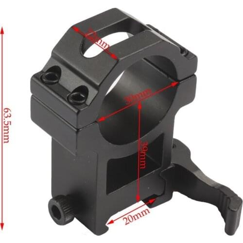 Mizugiwa Tactical 30mm Scope Mount QD Rifle Base 20mm Picatinny Rail Adapter Weaver Barrel Riflescopes Hunting Accessories caze