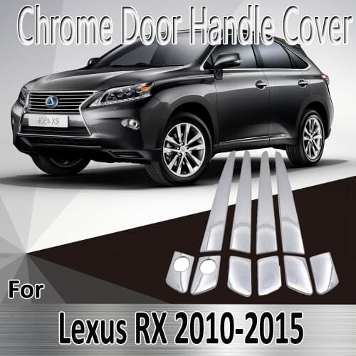 For Lexus RX AL10 350 450h F 2010~2015 2011 2012 2013 2014 Stickers Decoration Chrome Door Handle Cover Refit Car Accessories