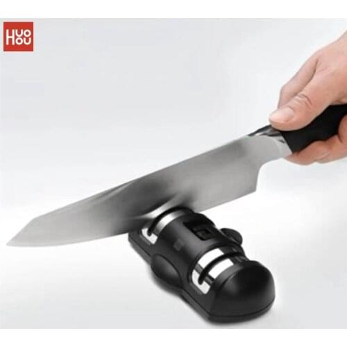 Huohou Whetstone Knife Sharpener 2 Stages Kitchen Sharpening Stone Grinder knife Tools for Kitchen Knifves Sharpener Tool