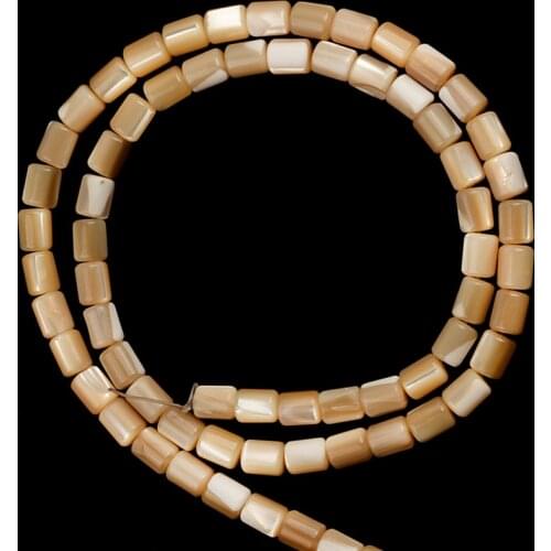 Primary Color Natural Cylinder Shell Beads Natural Stone Beads For Jewelry Making DIY Necklace Bracelet Charms Women Accessories