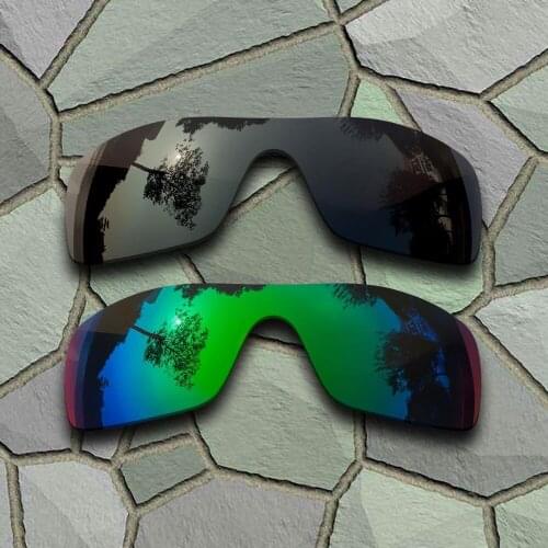 Grey Black&Jade Green Sunglasses Polarized Replacement Lenses for Oakley Batwolf
