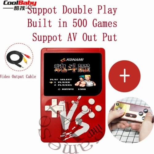 Handheld Game Player Retro Mini Handheld Game Console Built-in 500 Games Support AV Output DoublePlay 2.6 inch Video Game Player