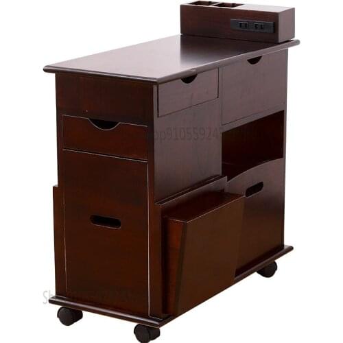Sofa Side Cabinets Movable Side Table With Wheels Small Coffee Table Sofa Table Nordic Seating Corner And Side A Few Solid Wood