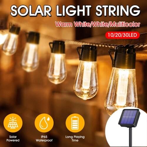 Christmas Fairy String Lights Wreath Light Bulb String Lights Outdoor Holiday Garden Terrace Pavilion Vegetable Decorative Light