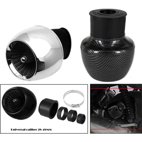 28-48mm Motorcycle Air Filter Replacement Carbon Filter Durable Metal Rubber Plastics For 150cc 250cc ATV Quad Moped Scooter