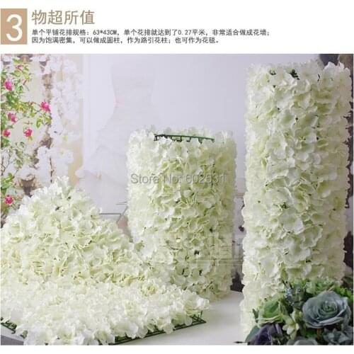 SPR Free Shipping-10pcs Artificial silk Hydrangea flower wall most popular wedding decoration backdrop wholesales