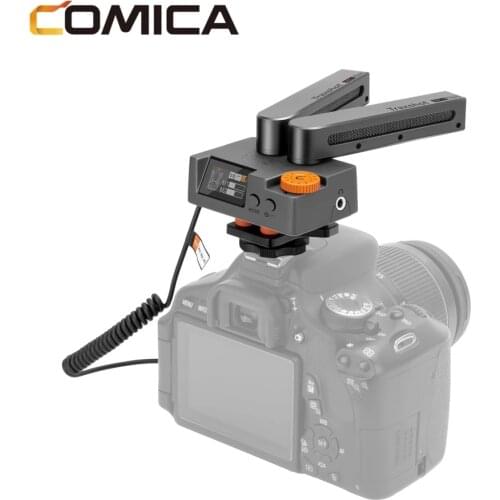 Comica Traxshot Super Cardioid Microphone Transformable All-in-One Shotgun Mic for Camera iPhone Smartphone Professional mic