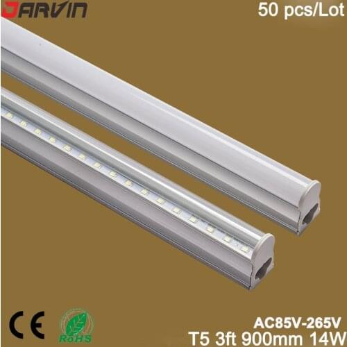 T5 Led Tube 3 feet 90cm 14W Led Tube Light Lamp Fluorescent Integrated Led Light AC110V 220V 265V, Free Shipping