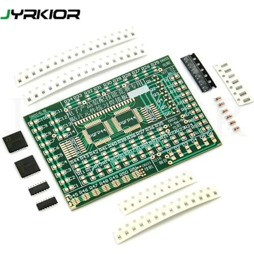Jyrkior Beginner DIY SMD/SMT Components Practice Board Soldering Skill Training Kit AE1173