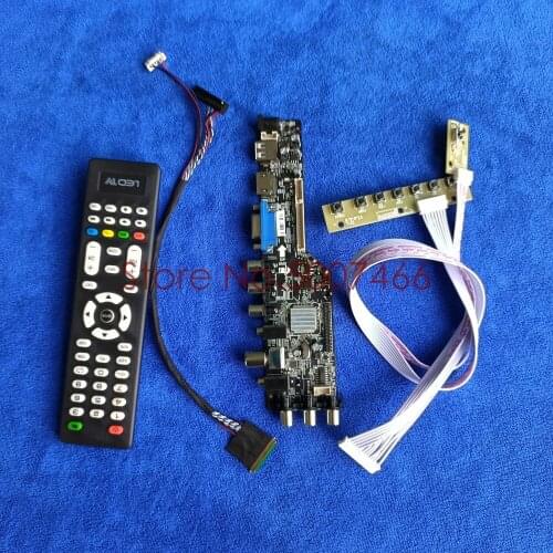 For N173FGE-L23/L21/L63/LA3/L12/L13 1600*900 DVB digital panel universal LVDS 40-Pin VGA USB AV TV LCD Controller board Kit
