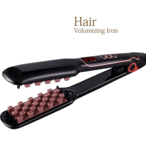 Hair volumizing iron straightening iron hair straightener Hair fluffy Digital LED display