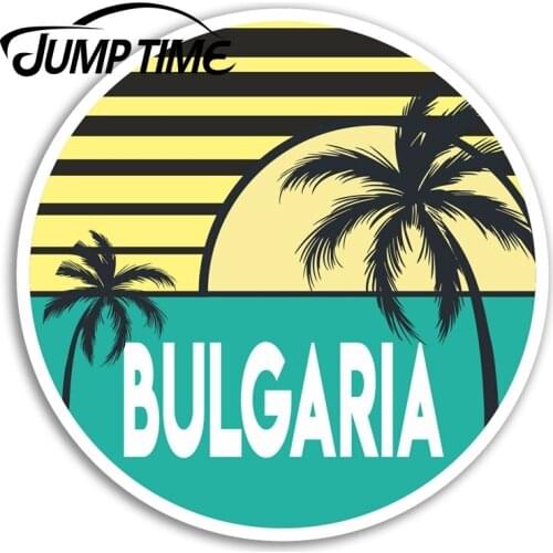 Jump Time for Bulgaria Vinyl Stickers Cool Fun Travel Sticker Laptop Luggage Waterproof Accessories Car Bumper Window Decal