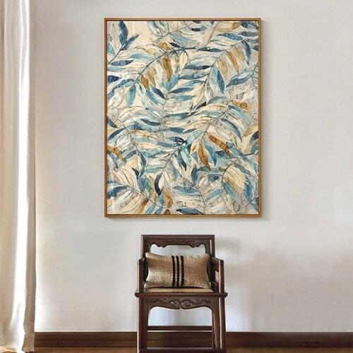 Vintage Leaves Canvas Prints Wall Art Paintings Wall Posters on Canvas Pictures for Kitchen Living Room Home Decorative