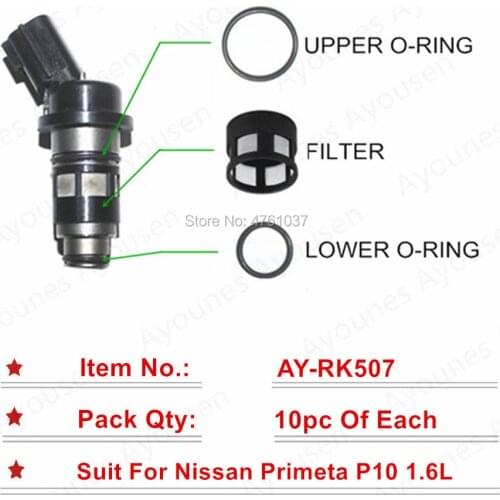 10sets Fuel Injector Repair Kits For Nissan Parts #16600-73C90/JS50-1 Top Quality Free shipping For AY-RK507