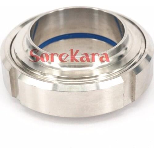 102mm SS304 Stainless Steel Sanitary SMS Weld On Socket Union Set Pipe Fitting For Food Industries