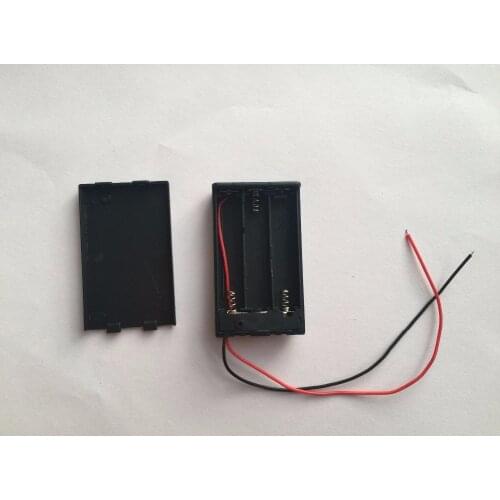 3 x AAA 4.5V Plastic Battery Holder Battery Storage Cover Box With ON/OFF &Wire Leads For 3*AAA Batteries