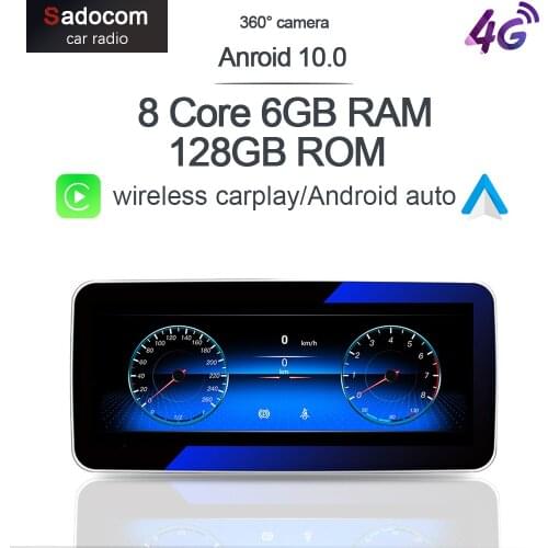 6GB +128GB 10.25" Blu-Ray Android 10.0 Car gps autoradio Player For Mercedes Benz GLC X253 C Class W205 C180 C200 C220 C300 C350
