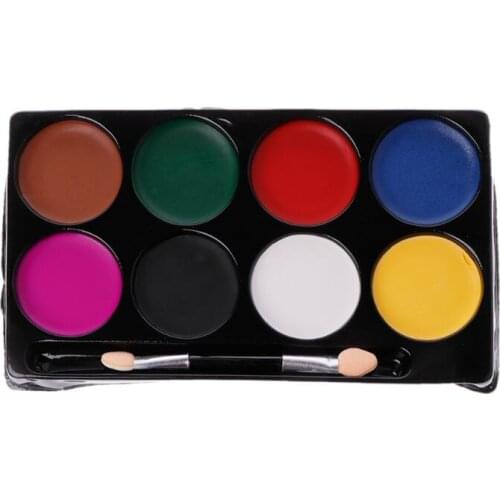 8 Colors Body Face Paint Kit Art makeup Painting Pigment Fancy Dress Up Party