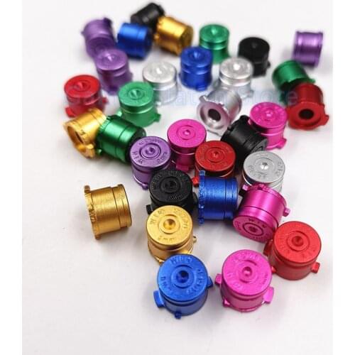 8sets hight quality for PS4 Controller Aluminum Metal Bullet Buttons replacement for Playstation 4 Dualshock 4 repair parts