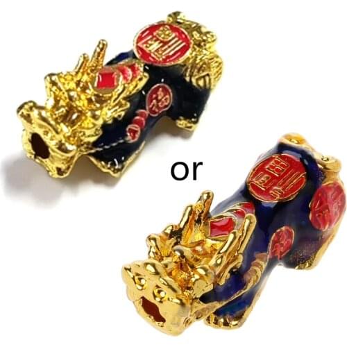 Mood Temperature Color Change Chinese Pixiu Beads Lucky Amulet Jewelry Making LX9E