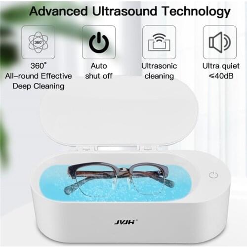 JVJH 400ML Ultrasonic Cleaning Machine 360 Degree Jewelry Watches Glasses Toothbrush Cleaning 40000Hz Vibration Cleaner Machine5