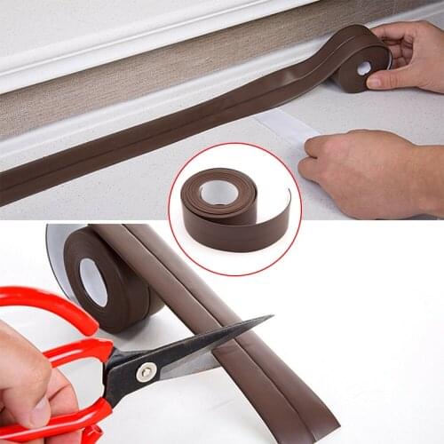 3.2 M White PVC Bathroom Shower Sink Bath Sealing Strip Tape Self-Adhesive Waterproof Wall sticker Tape For Bathroom Kitchen