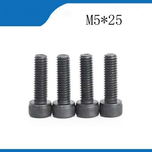 Free Shipping 50pcs/Lot Metric Thread DIN912 M5x25 mm M5*25 mm Hex Socket Head Cap Screw Bolts m5 screws stainless nails,bolts
