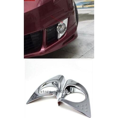 Free Shipping High Quality ABS Chrome Front Fog lamps cover Trim Fog lamp shade Trim For Honda SPIRIOR Accord
