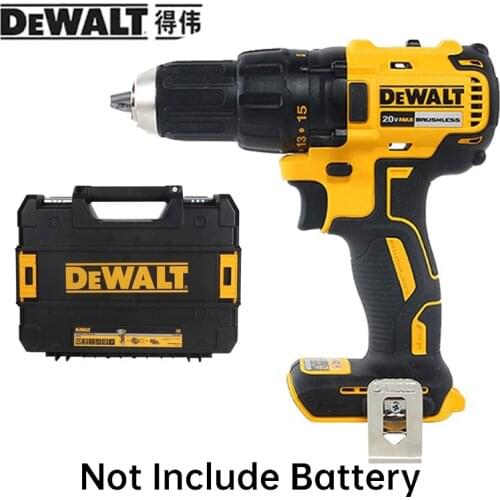 DEWALT Brushless Electric Hammer Drill Machine 20V Impact Cordless Screwdriver 13mm Steel Wood Masonry Power Bare Tools Dewalt