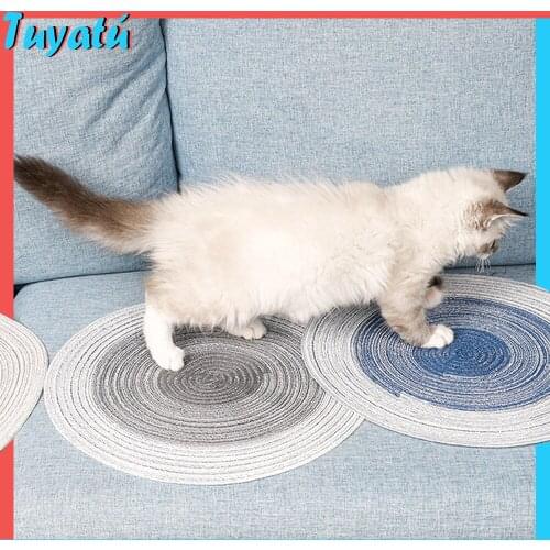 Pet Cat Mat Anti-Scraping Sofa Cover Cotton And Linen Cats Scratcher for Cat Mats Bed Pets Cats Accessories Mats Hand Made