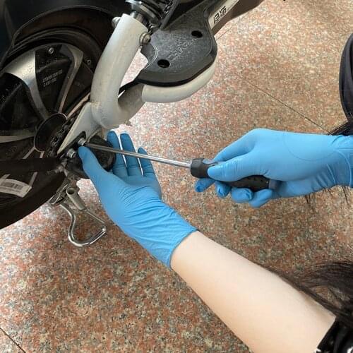 Intco Ansell Ammex Disposable Nitrile Gloves Blue Gloves Machine Kitchen Protection Latex Free Protein Free Powder Free