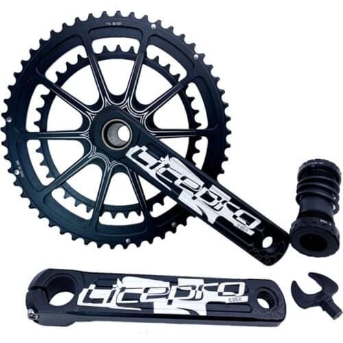 Litepro Edge 39 53T Integrated Chainwheel Chrysanthemum Double Chainring For Road Folding Bike Hollow Dual Crankset Sprocket